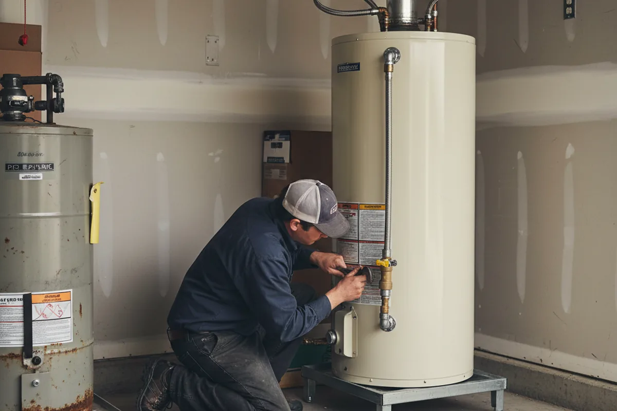 Water heater and shutoff valve replacement in Caddo Mills